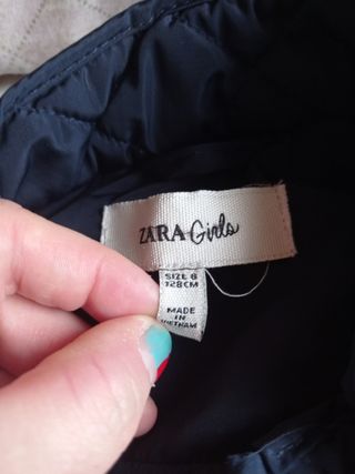 Abrigo acolchado niña azul