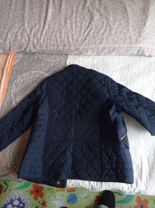 Abrigo acolchado niña azul
