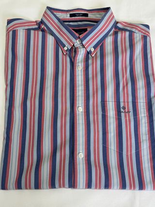 Camisa GANT Rayas Azul y Rojo Talla L