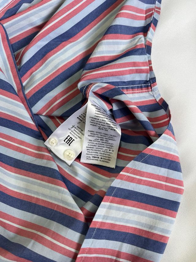 Camisa GANT Rayas Azul y Rojo Talla L