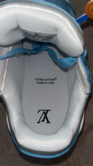 Zapatillas Louis Vuitton Trainer Azul y Blanco