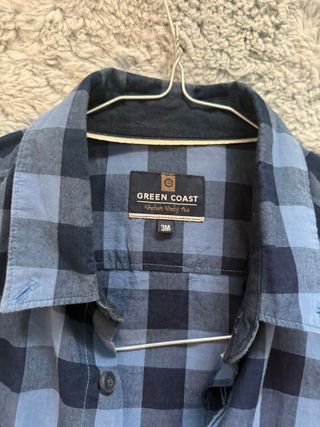 Camisa de cuadros azul Green Coast