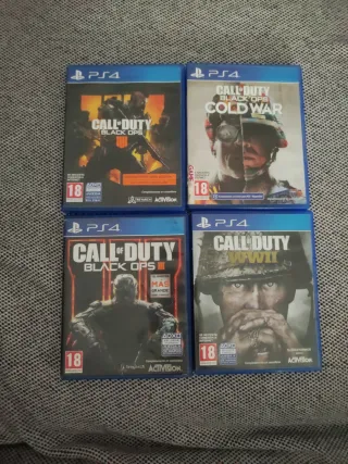 Lote 4 juegos Call of Duty PS4