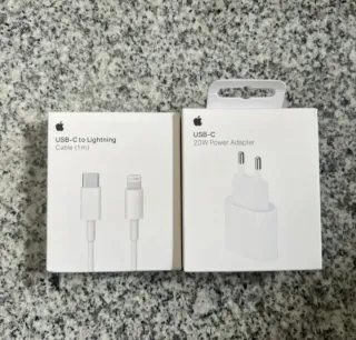 Set di carica per iPhone con caricatore 20W e 2 cavi USB-C