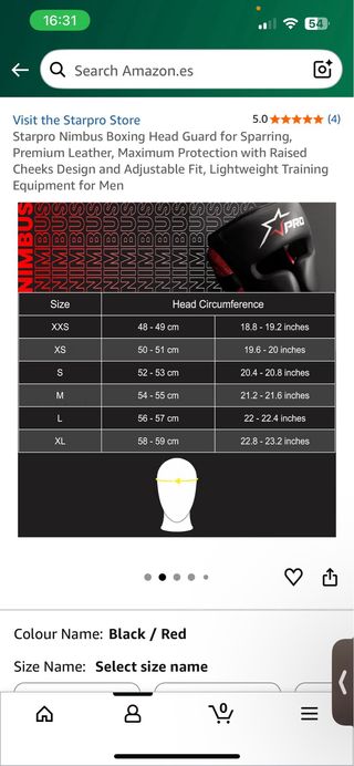 Protector Cabeza Boxeo StarPro Nimbus NUEVO