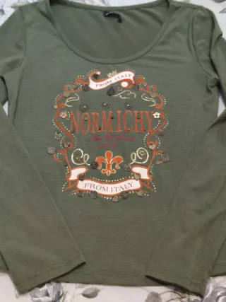 Maglietta donna cotone manica lunga