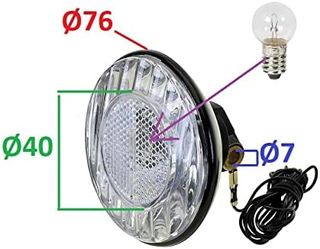 FARO DELANTERO DE BICICLETA PARA DINAMO - 6 V