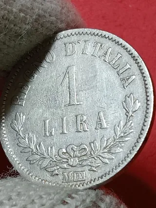 Moneta Regno d'Italia 1 Lira Argento
