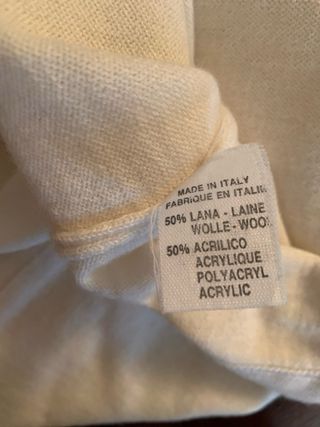 Maglione fine 50% lana Made in Italy M/L