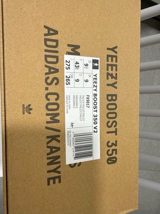 Adidas Yeezy Boost 350 Gris Naranja