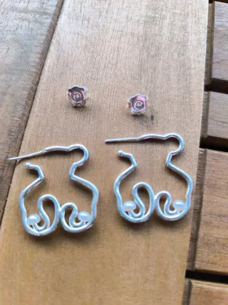 Pendientes Tous Oso Plata
