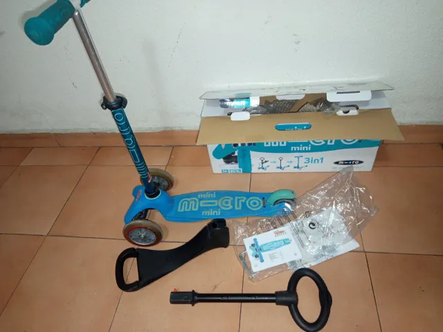 Patinete Mini Micro 3in1 Azul