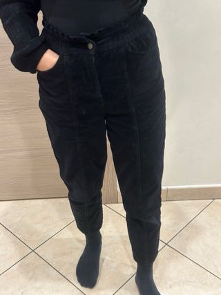 Pantaloni velluto Tezenis neri