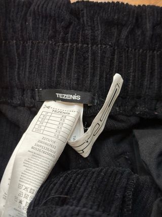 Pantaloni velluto Tezenis neri