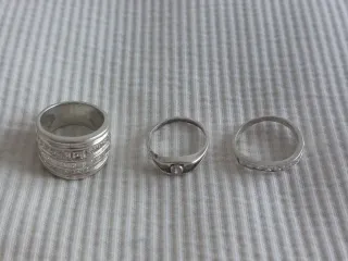 Anillo plata con piedras