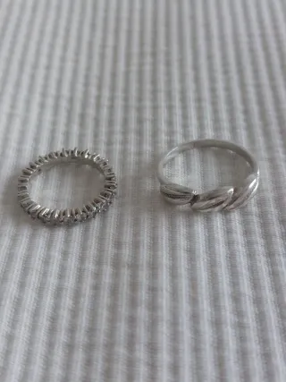 Anillo plata con piedras