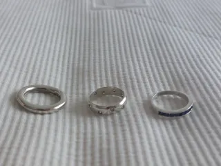 Anillo plata con piedras