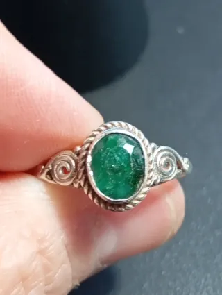 Anillo Plata Ley Esmeralda