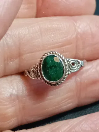 Anillo Plata Ley Esmeralda