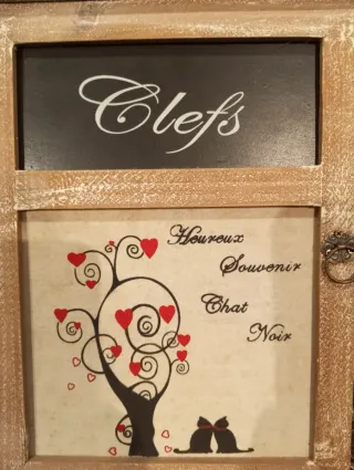 Organizador de llaves de madera