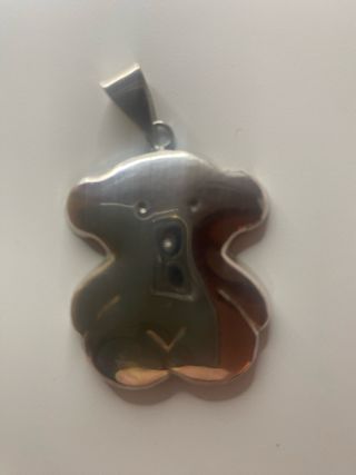 Colgante Osito Plata estilo Tous