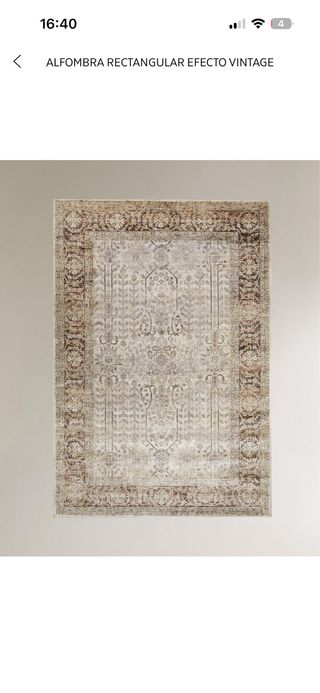 Alfombra Zara Home efecto vintage