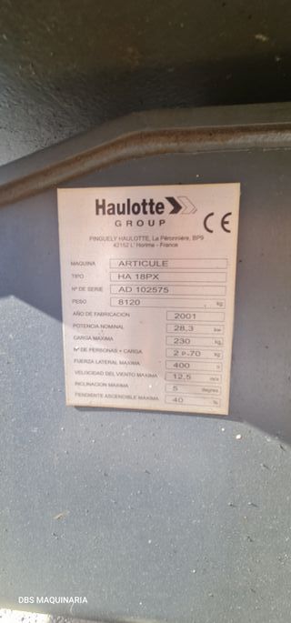 BA1 Brazo articulado Haulotte HA18PX