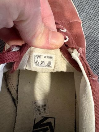 Zapatillas Vans Hombre Talla 46 Rojas