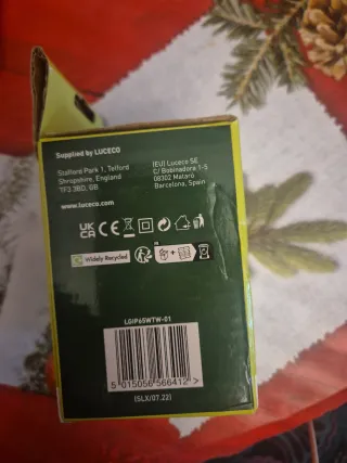 Sensor de movimiento exterior blanco