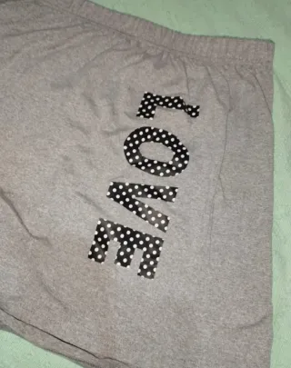 Pantaloncini Shein Donna Grigio LOVE