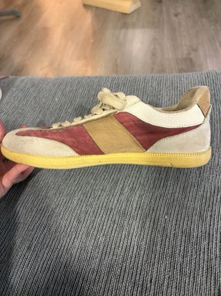 Zapatillas Mulaya Talla 41 Beige/Rojo