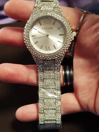 Reloj Skyline Mujer Circonitas color Plata