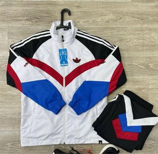 Conjunto Chándal Adidas Blanco/Rojo/Azul