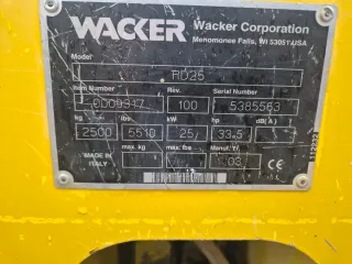 Rodillo compactador Wacker D25