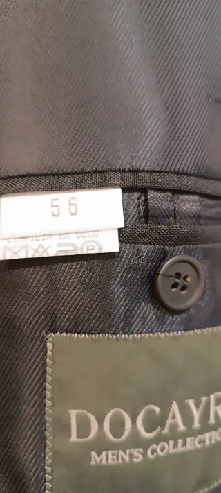 Traje de caballero gris T.56