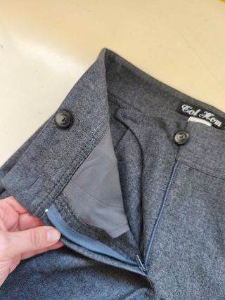 Pantalón mujer TOT-HOM gris talla 38 tejido lana v