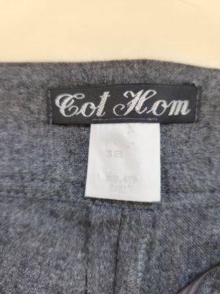 Pantalón mujer TOT-HOM gris talla 38 tejido lana v
