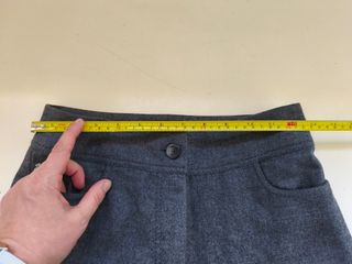 Pantalón mujer TOT-HOM gris talla 38 tejido lana v