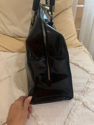 Borsa a mano vernice nera