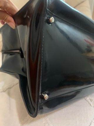 Borsa a mano vernice nera