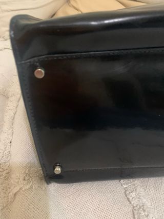 Borsa a mano vernice nera