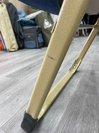 Silla Plegable Confort Azul/Beige