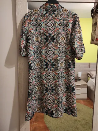 Vestido retro estampado