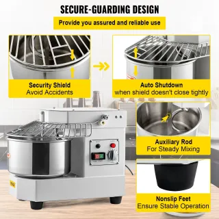 Robot da cucina impastatrice Impastatrice acciaio