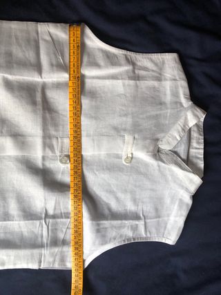 Blusa sin mangas blanca talla S
