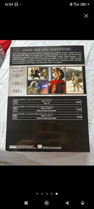 Trilogía Star Wars Episodios I, II, III DVD