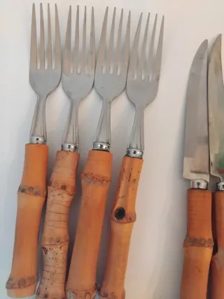 Set di posate in bambù per 4 persone