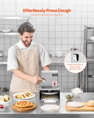 Macchina Pressatura Pasta Pizza Elettrica Acciaio