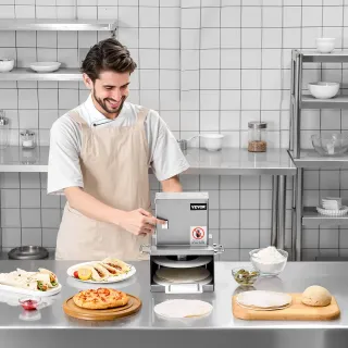 Macchina Pressatura Pasta Pizza Elettrica Acciaio