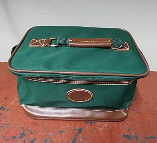 Maletín Neceser Mujer Hombre Verde Marrón